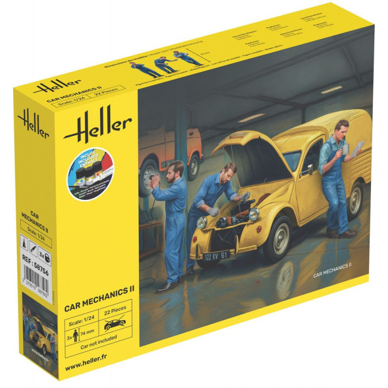 Heller Figurines 1.24 Mécaniciens automobile 2