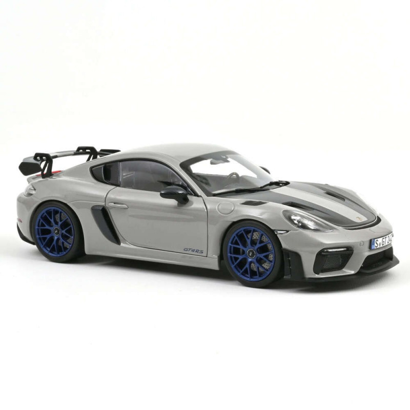 Norev Porsche Cayman GT4 RS avec pack Weissach 2023 Craie 1 18