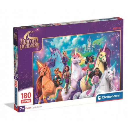 Puzzle Clementoni 180 Pieces Unicorn Academie