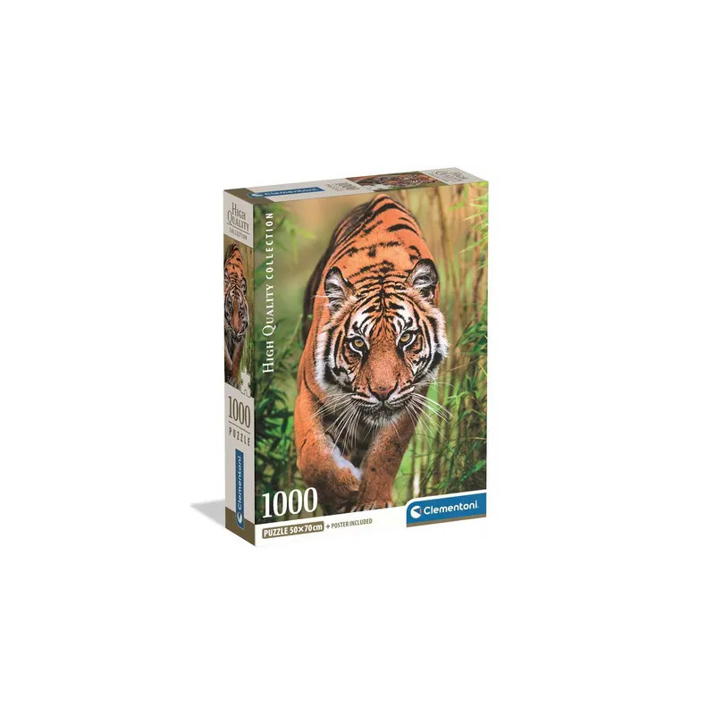 Clementoni Puzzle 1000 pieces Tigre dans la jungle