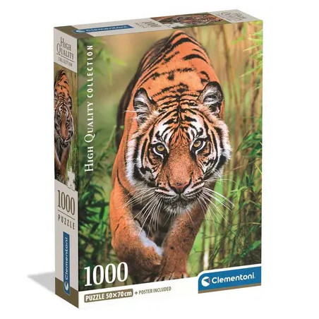 Clementoni Puzzle 1000 pieces Tigre dans la jungle