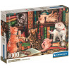 Clementoni Puzzle 1000 pieces Chats bibliothèques