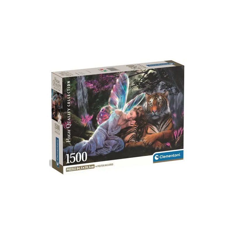 Clementoni Puzzle 1500 pieces Elfe et tigre