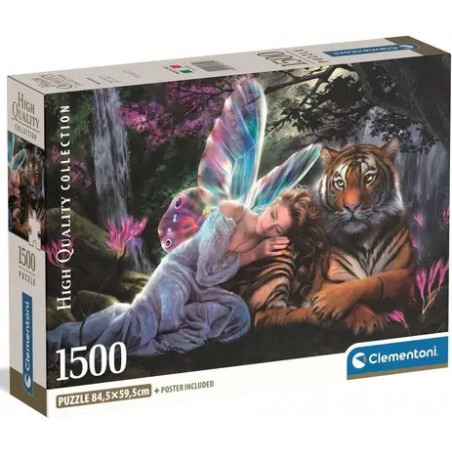 Clementoni Puzzle 1500 pieces Elfe et tigre