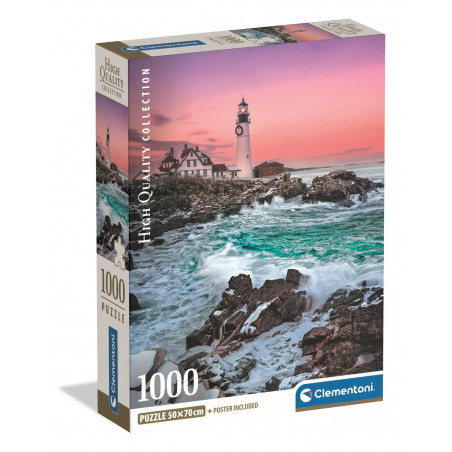 Clementoni Puzzle 1000 pieces Premières neiges Phare