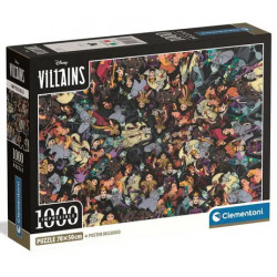 Clementoni Puzzle 1000 pieces Vilains Disney