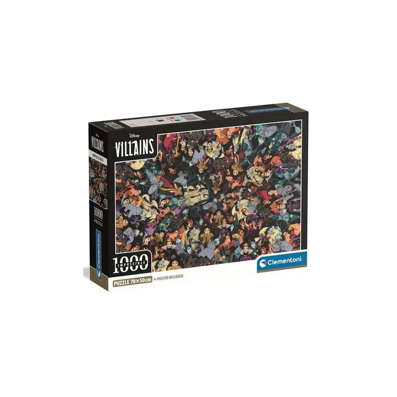 Clementoni Puzzle 1000 pieces Vilains Disney