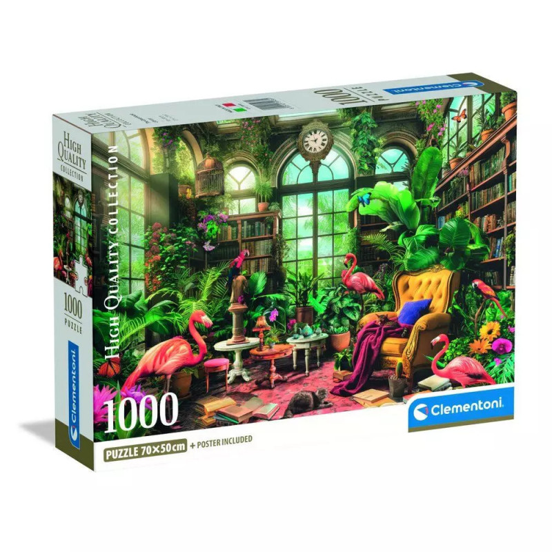 Clementoni Puzzle 1000 pieces Flamants Roses Librairie