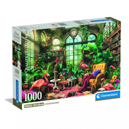 Clementoni Puzzle 1000 pieces Flamants Roses Librairie