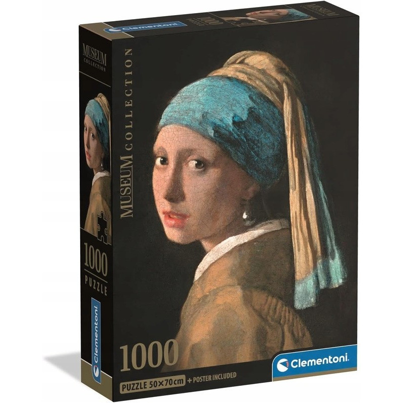Clementoni Puzzle 1000 pieces Johannes Vermeer Fille à la perle