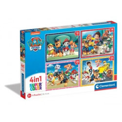 Puzzle Clementoni 4 en 1 Pieces Pat Patrouille