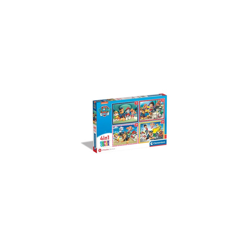 Puzzle Clementoni 4 en 1 Pieces Pat Patrouille