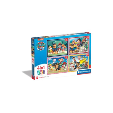 Puzzle Clementoni 4 en 1 Pieces Pat Patrouille