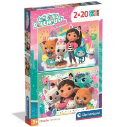 Puzzle Clementoni 2x20 Pieces Gabby Le Chat