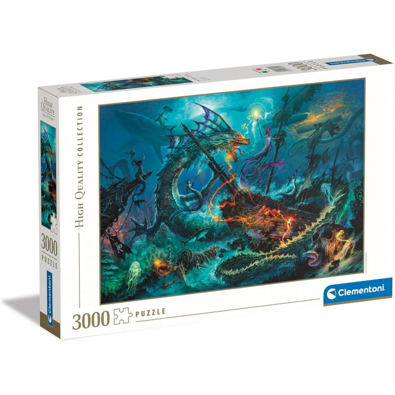 Puzzle Clementoni 3000 Pieces Underwater Battle