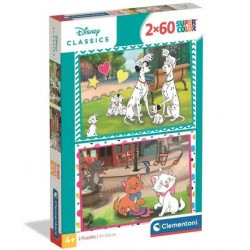 Puzzle Clementoni 2x60 Pieces Disney Classique