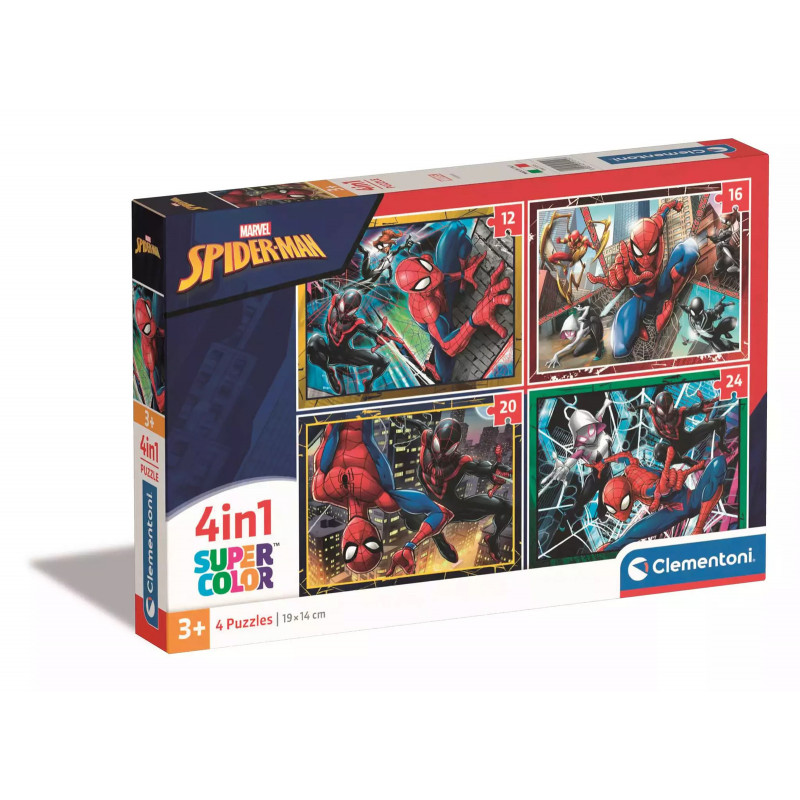 Puzzle Clementoni 4 en 1 Pieces Spiderman