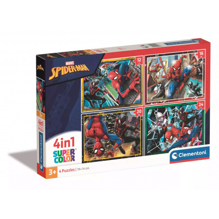 Puzzle Clementoni 4 en 1 Pieces Spiderman