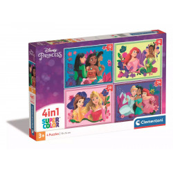 Puzzle Clementoni 4 en 1 Pieces Disney