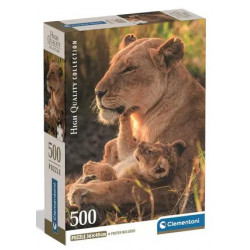 Puzzle Clementoni 500 Pieces Lions