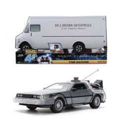 Retour vers le  futur Time Machine 1.24 boite camion carton et voiture Edition Limitée 40Th