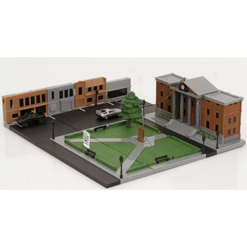Jada Retour vers le future Nano Diorama BTTF HILL Valley Courthouse Hollywood Rides