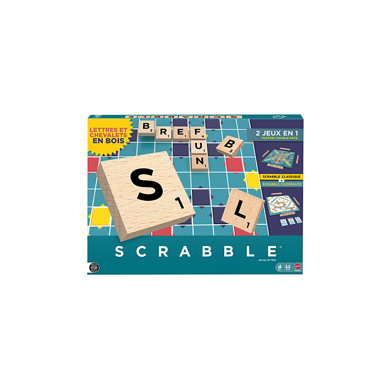 Mattel Scrabble Classique 2 en 1