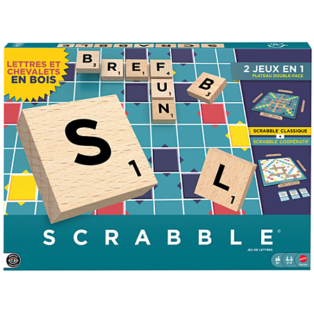 Mattel Scrabble Classique 2 en 1