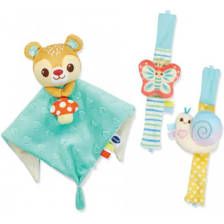 Vtech Coffret de Naissance Toudoux Doudou et Bracelets hochets