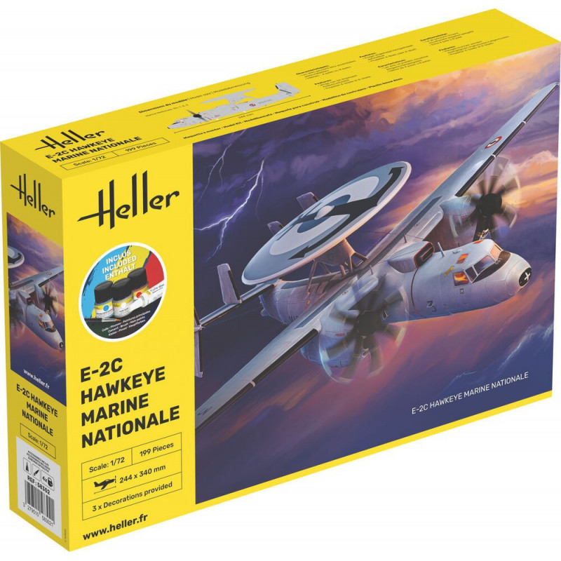Heller Starter KIT 1 78  Hawkeye e 2C Marine Nationale