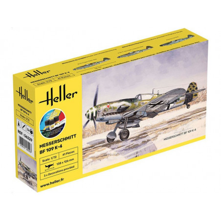 Heller Starter KIT 1 72 Messerschmitt BF109 k4