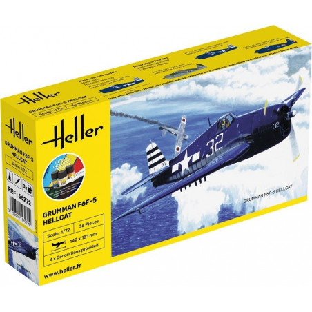 Heller Starter KIT 1 72 Grumman F6F Hellcat