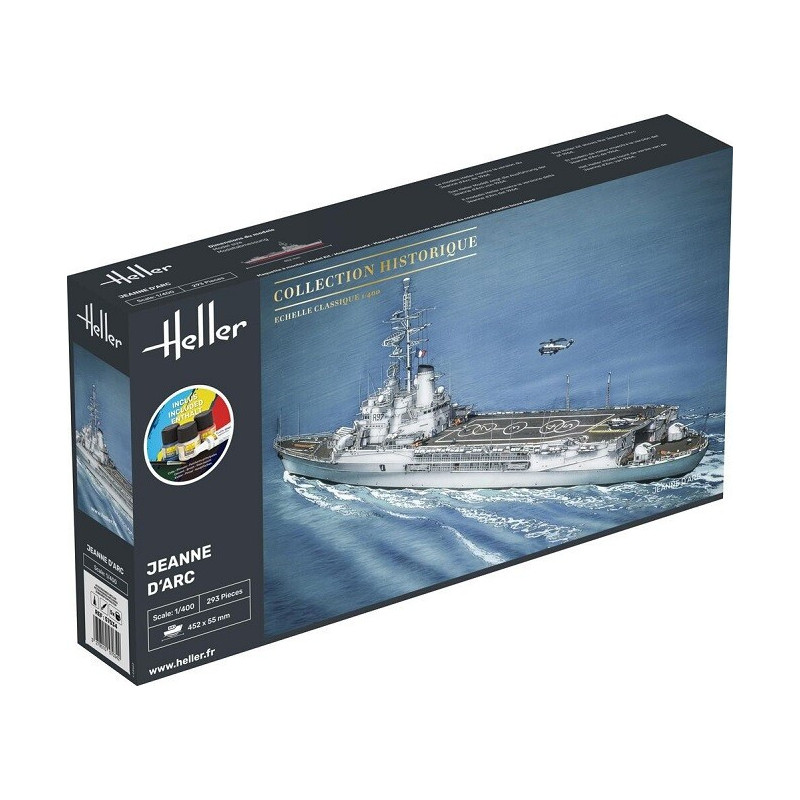 Heller Starter KIT 1 400 Bateau Jeanne d'Arc