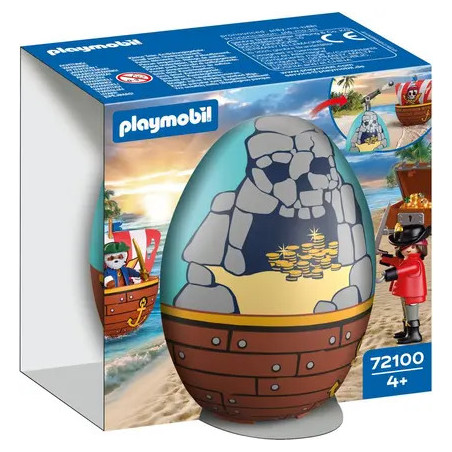 Playmobil Oeuf 2 en 1 Ile au Pirates