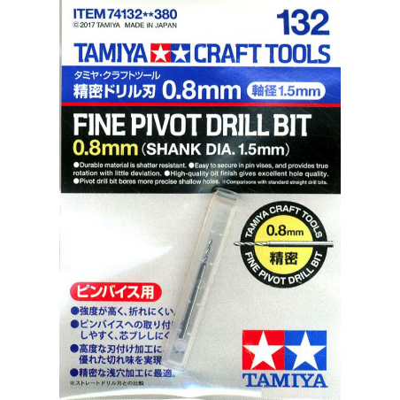 Tamiya Outil a forer fin 0.8 mm