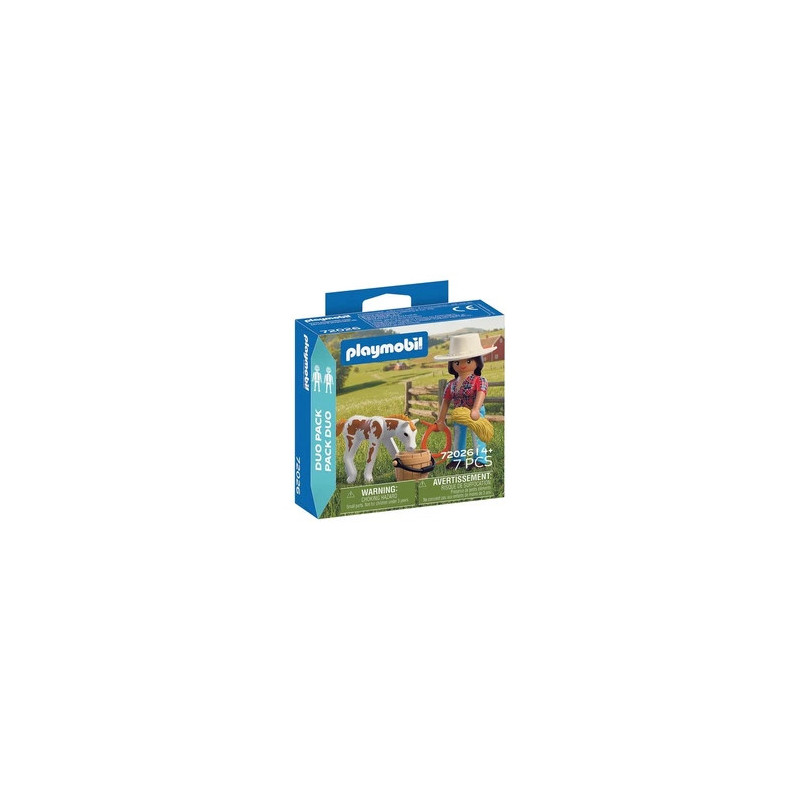 Playmobil 72026 Cavaliere avec Poulain