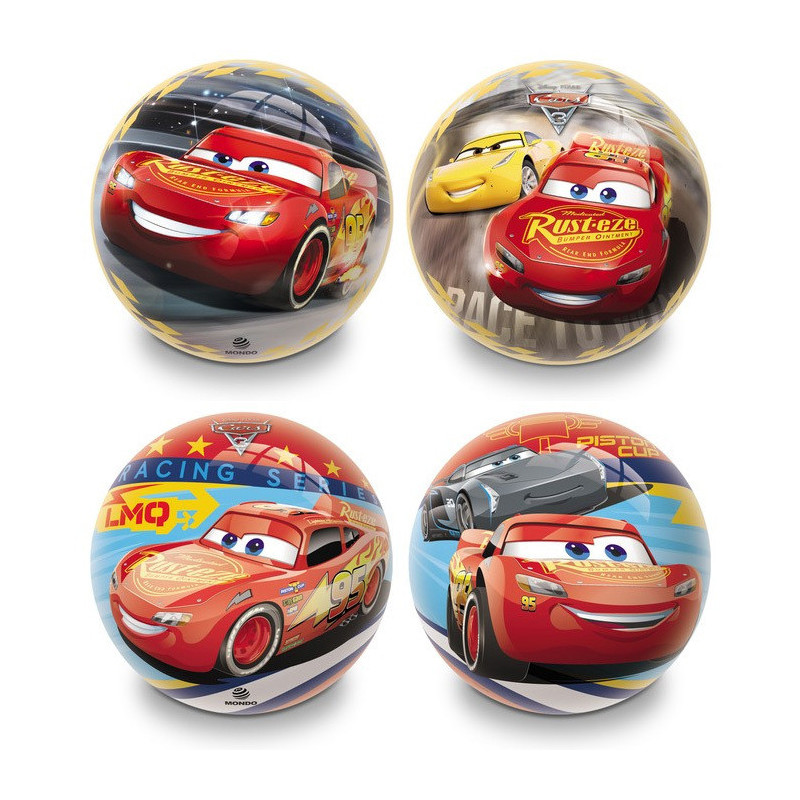 BALLE CARS 14CM ASS