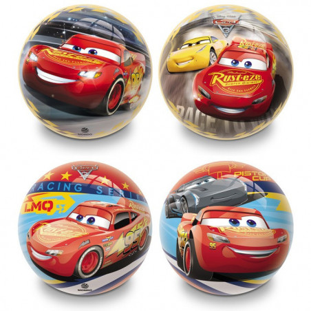 BALLE CARS 14CM ASS