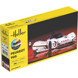 Heller Starter kit Peugeot 905 1 43