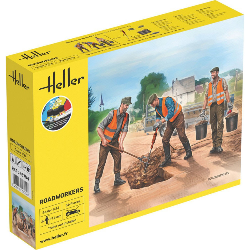 Heller 1.24 Personnages de chantier