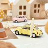 Norev VW Coccinelle 1303 1973 Jaune Pastel avec Surf Jet car 1 43