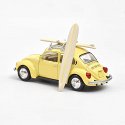 Norev VW Coccinelle 1303 1973 Jaune Pastel avec Surf Jet car 1 43