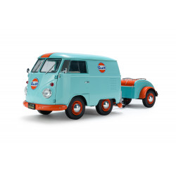 Solido 1 18 Vw T1 Samba Bus 1962 Cool Combi Gulf avec remorque