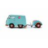 Solido 1 18 Vw T1 Samba Bus 1962 Cool Combi Gulf avec remorque