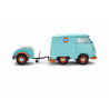 Solido 1 18 Vw T1 Samba Bus 1962 Cool Combi Gulf avec remorque