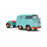 Solido 1 18 Vw T1 Samba Bus 1962 Cool Combi Gulf avec remorque