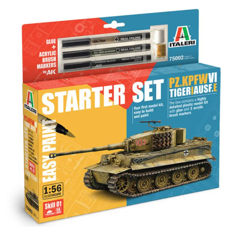 Starter Set Italeri 1.56 Tiger I
