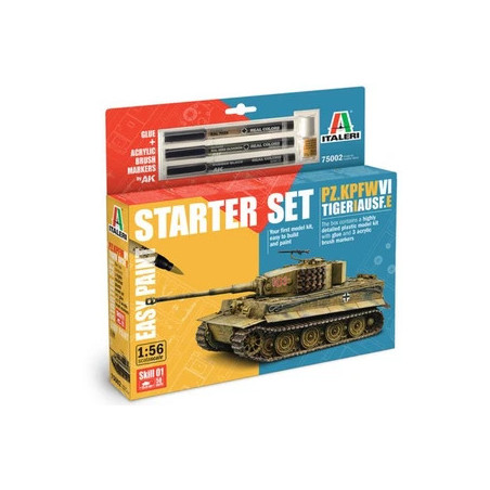 Starter Set Italeri 1.56 Sherman M4A3E8 Fury