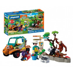 Playmobil Gardien de zoo et véhicule