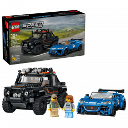 Lego 77264 La Jaguar Project 7 et le Land Rover Defender